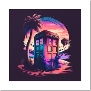 Vaporwave Tardis Posters and Art